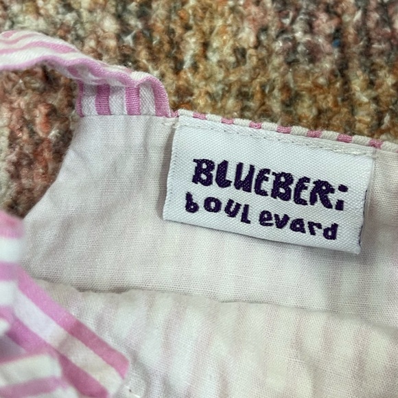 Blueberi Boulevard Rainbow Seersucker Baby Girls Dress Size 6/9M - Picture 2 of 4